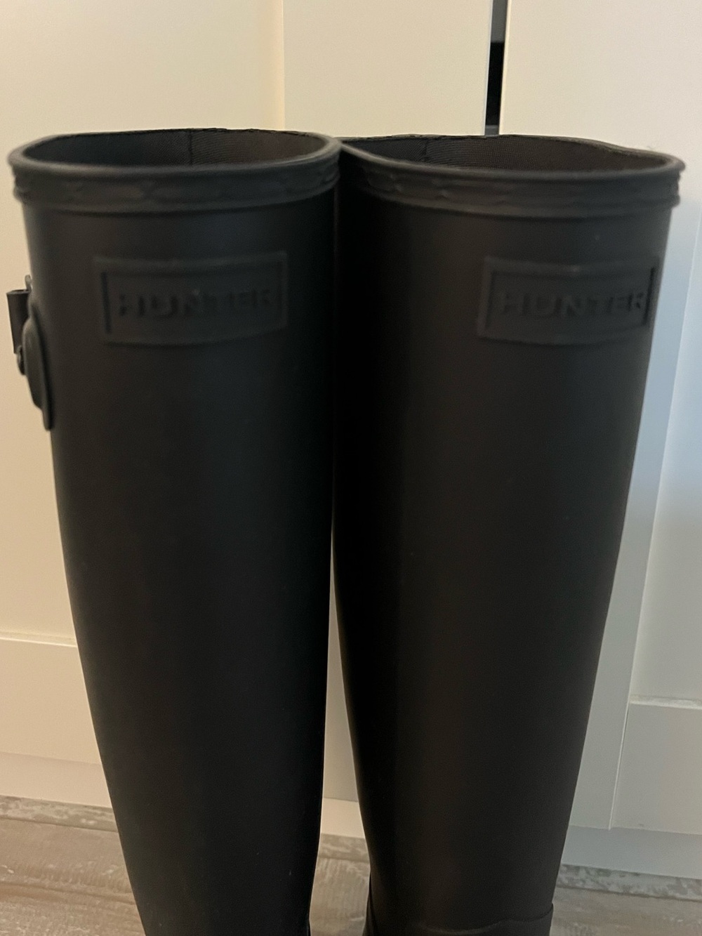 Hunter Original Black Tall Waterproof Rain Boots - Picture 2 of 5